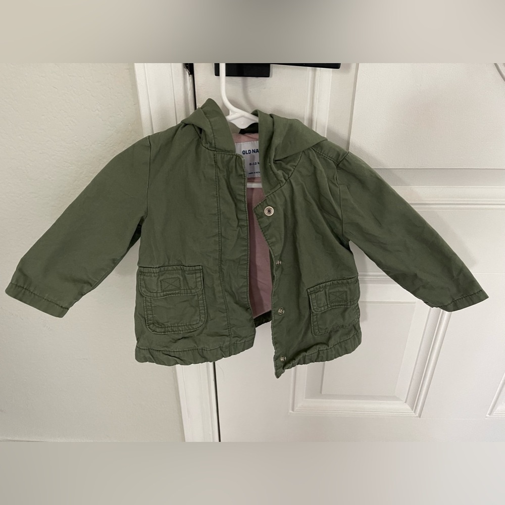 Green baby coat